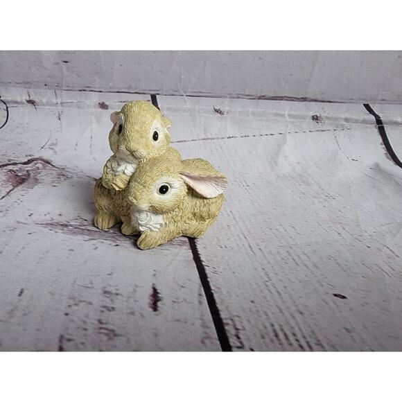Nature's Friends 1993 Summit Collection Bunnie Figures Easter Decor Springtime - Picture 2 of 7
